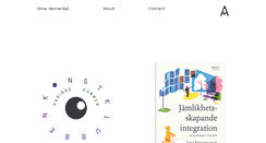 Desktop Screenshot of annahennerdal.com